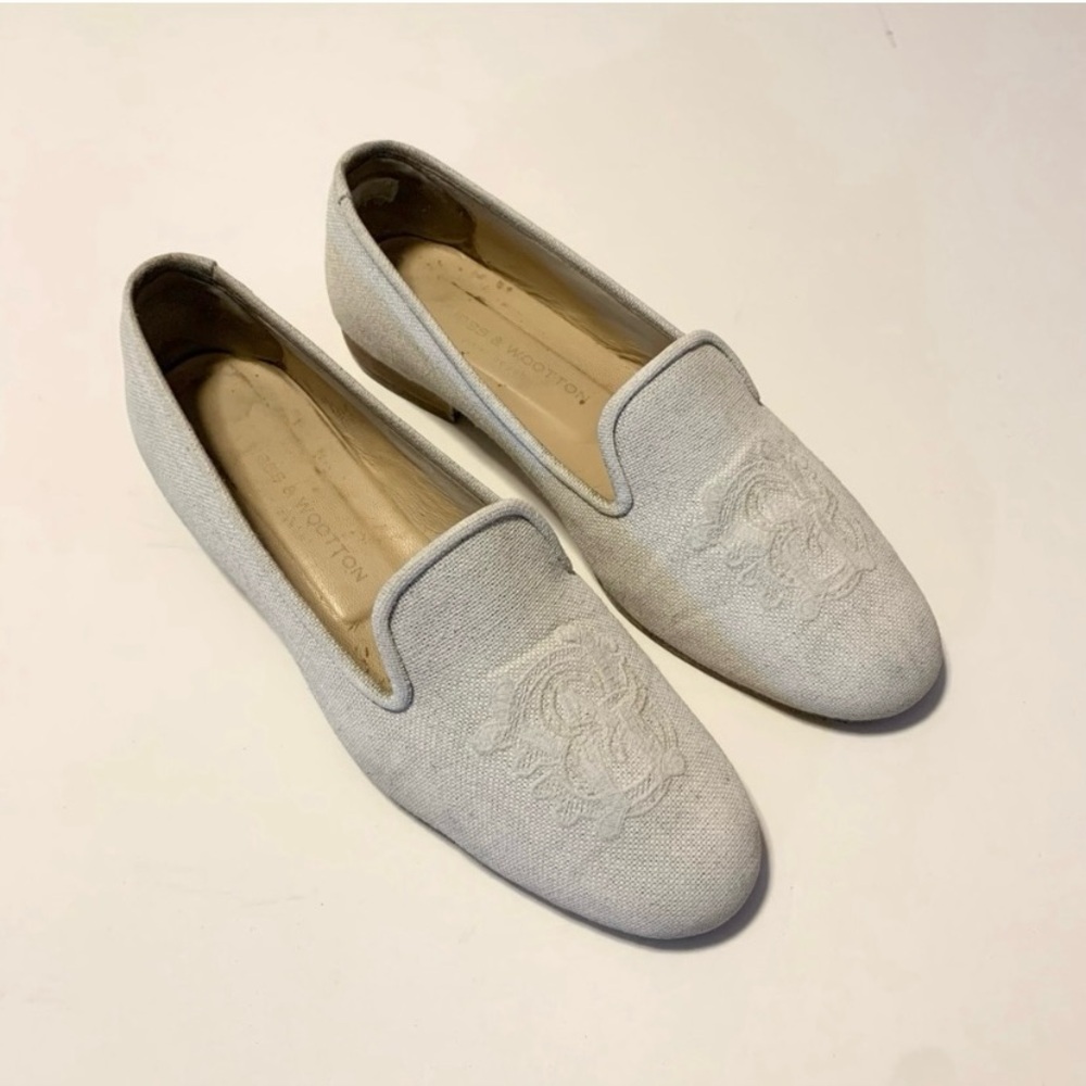 Stubbs & Wootton Cream Loafers